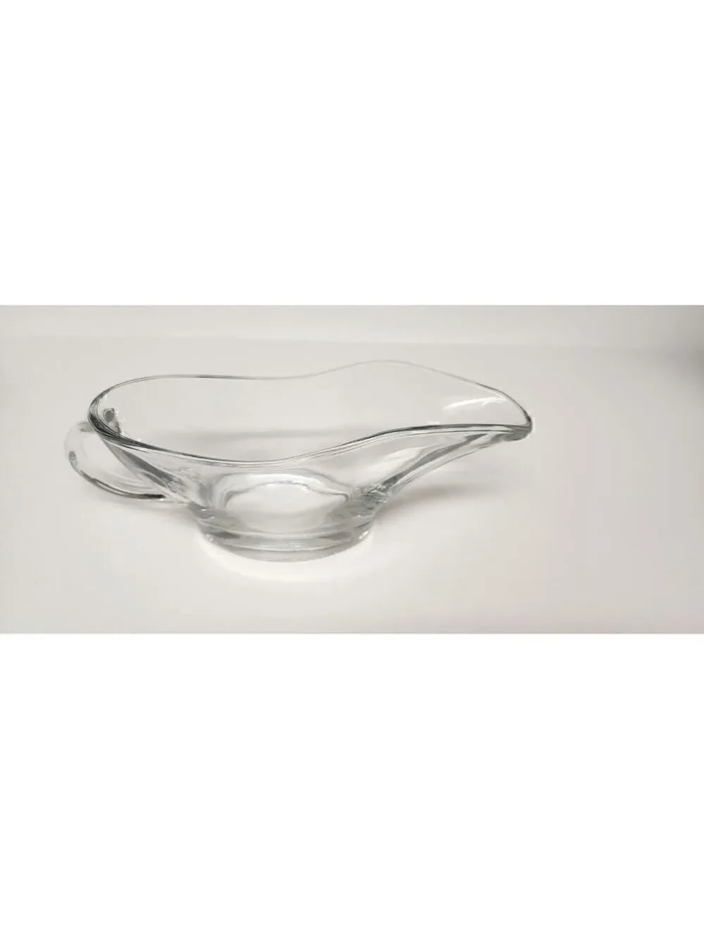 Indiana Vintage Glass Clear Classic Revere 3 Piece Mayo/Gravy Bowl Sauce Set